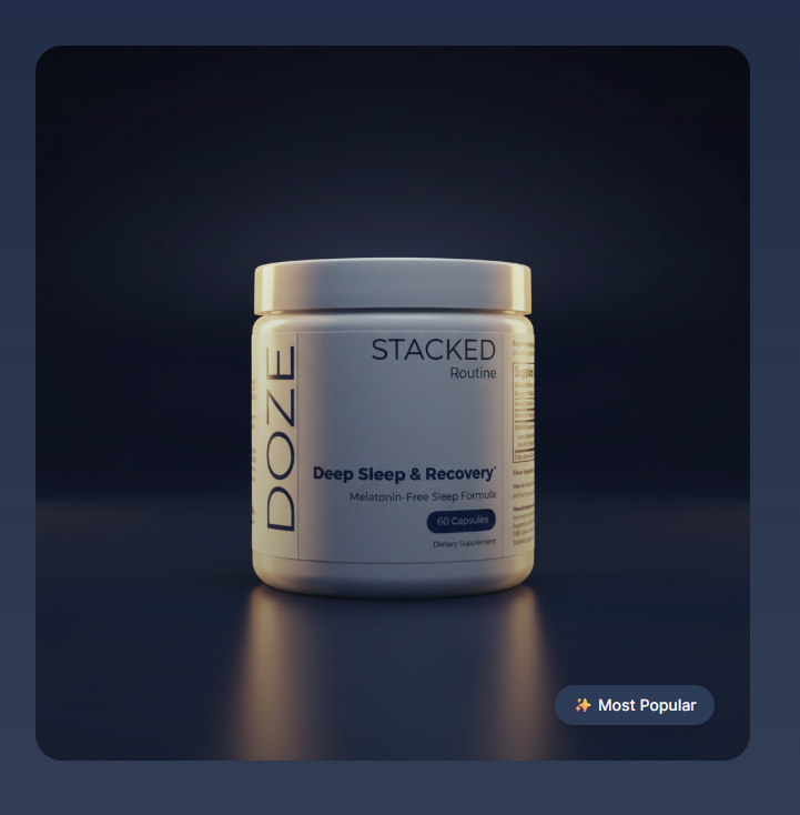 DOZE Sleep Support supplement bottle